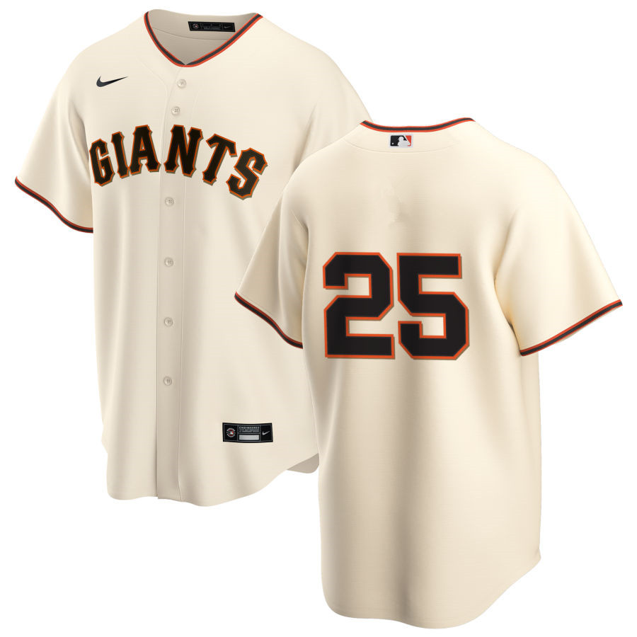 Nike Men #25 Barry Bonds San Francisco Giants Baseball Jerseys Sale-Cream